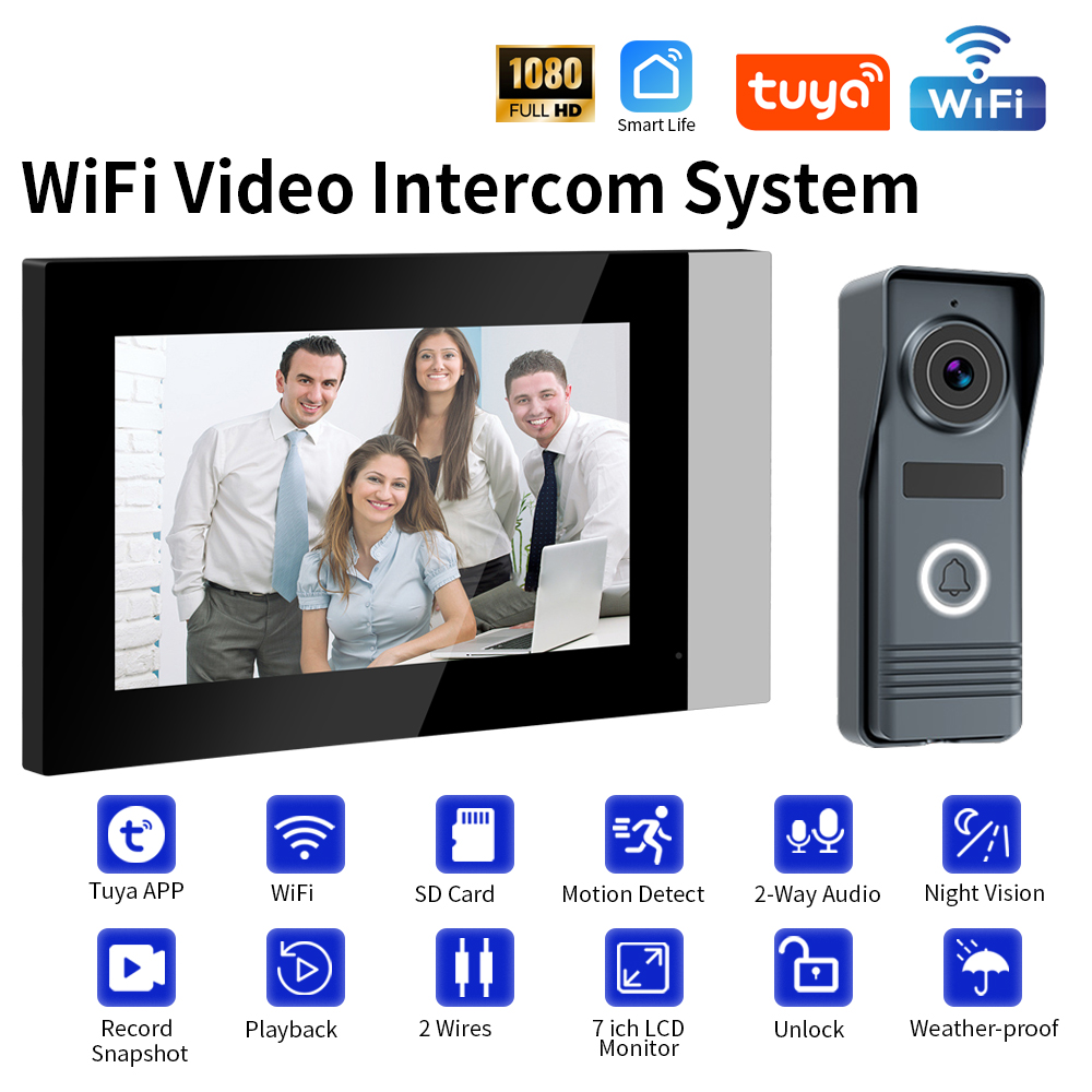2-Wires Smart Home Tuya Wifi 1 - Smart Doorbell Wired ulasan dan harga