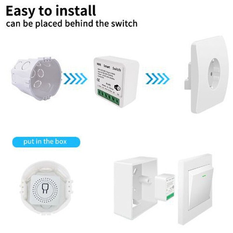 Tuya 16A Mini Wifi Smart Switc - Home Automation Diy ulasan dan harga