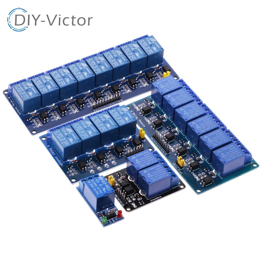 1 2 4 6 8 Channel DC 5V 12V Re - Relay 8 Channel Board ulasan dan harga