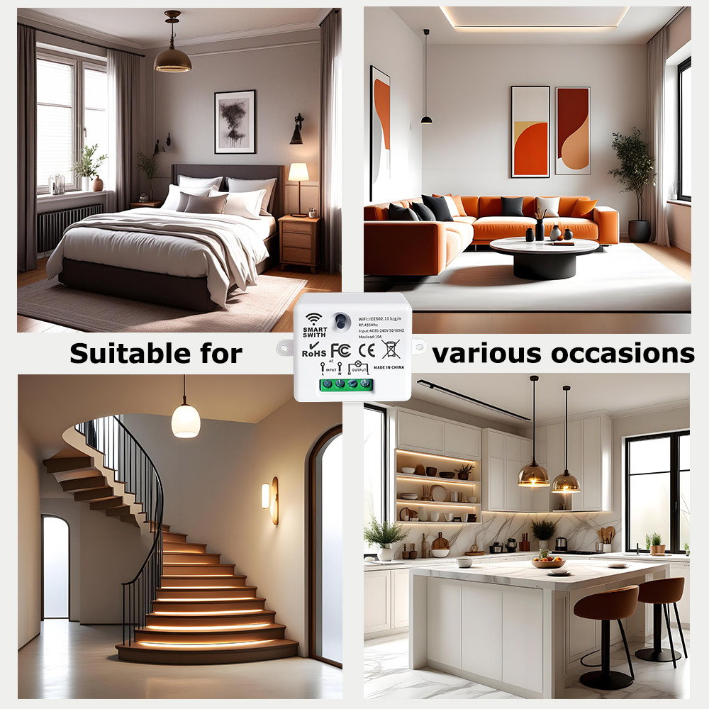 Tuya WiFi Smart Light Switch 4 - Home Automation Industry ulasan dan harga