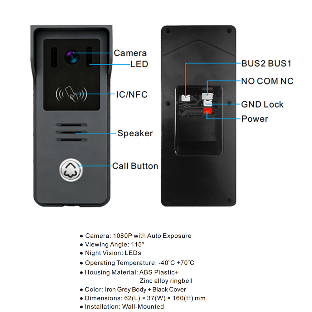 2-Wire Digital Video Intercom  - Smart Doorbell Wired ulasan dan harga