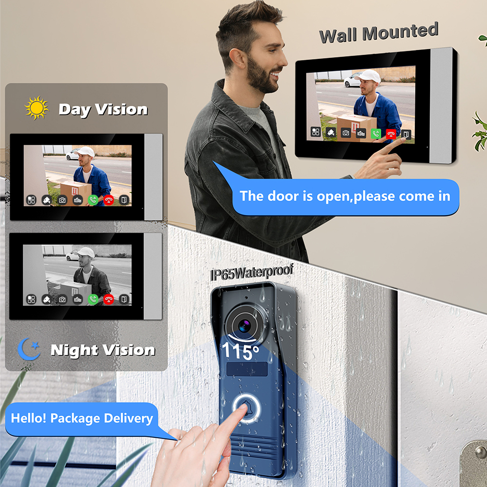 2-Wire Digital Video Intercom  - Smart Doorbell Wired ulasan dan harga
