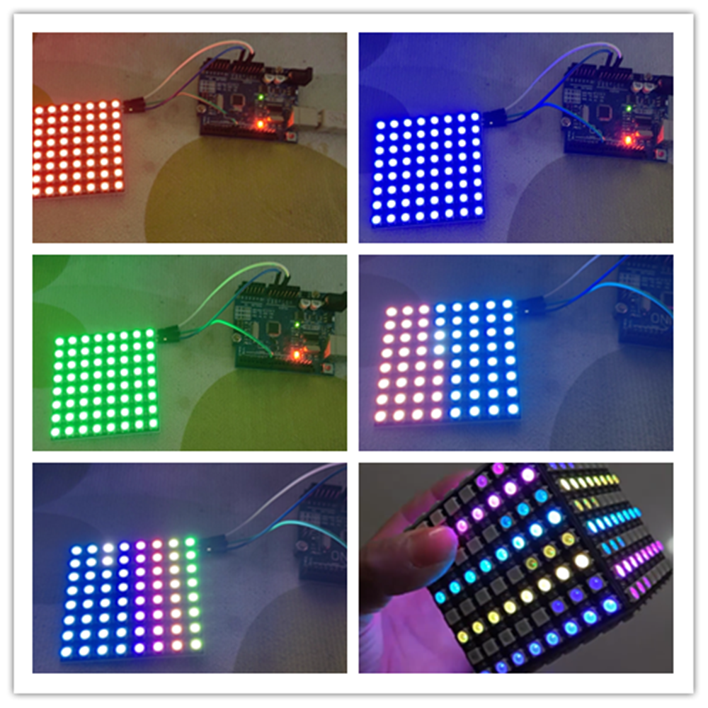 WS2812B 8x8 64Bit RGB LED Matr - Rgb Led Matrix 8X8 ulasan dan harga