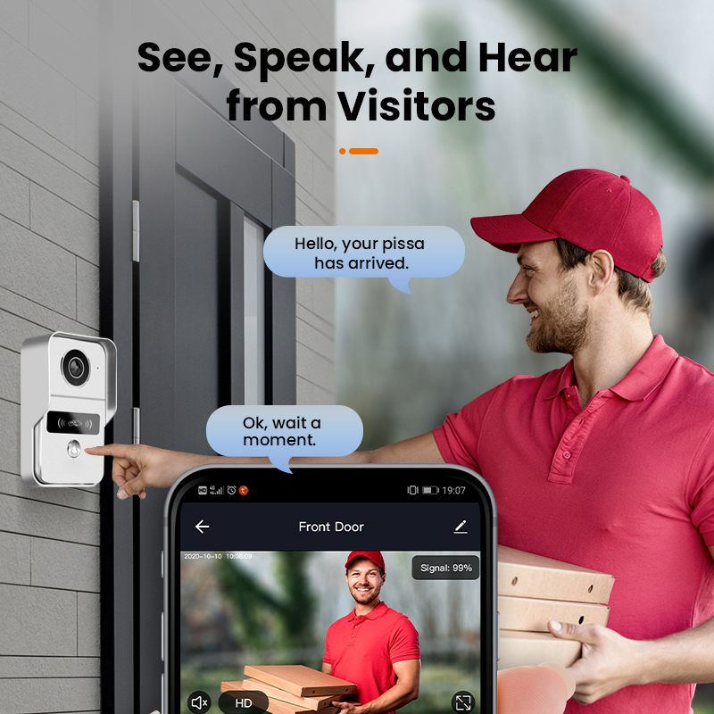 Tuya 1080P Wifi Wireless Video - Smart Doorbell Wired ulasan dan harga