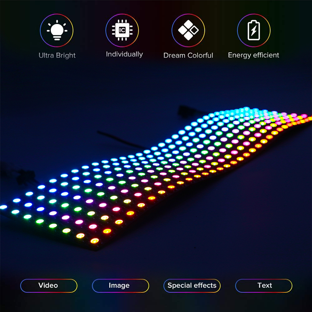 WS2812B SMD5050 RGB Panel LED  - Rgb Led Matrix 8X8 ulasan dan harga