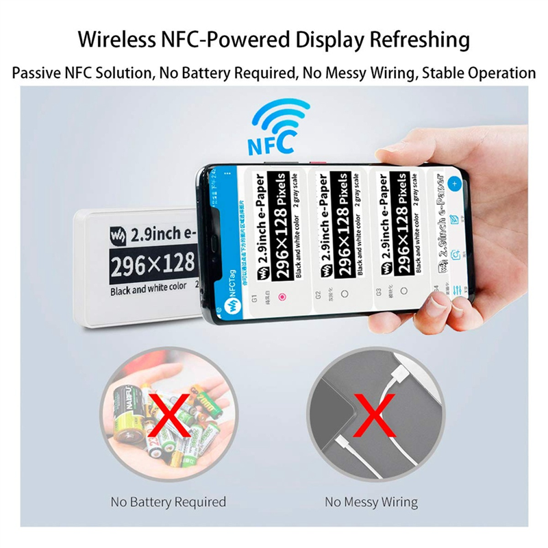 RISE Waveshare 2.9 Inch Wirele - Display Epaper 2.9 ulasan dan harga
