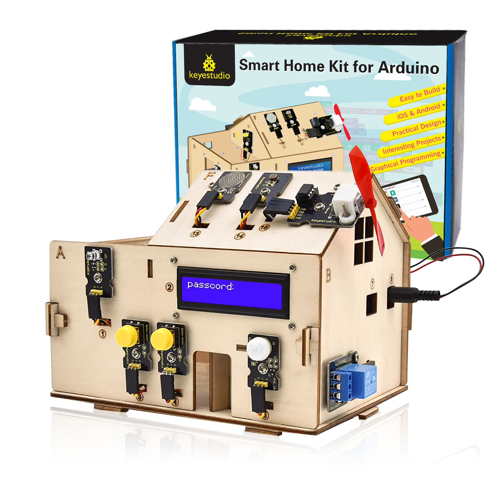 Keyestudio Smart Home Kit For  - Home Automation Diy Kit ulasan dan harga