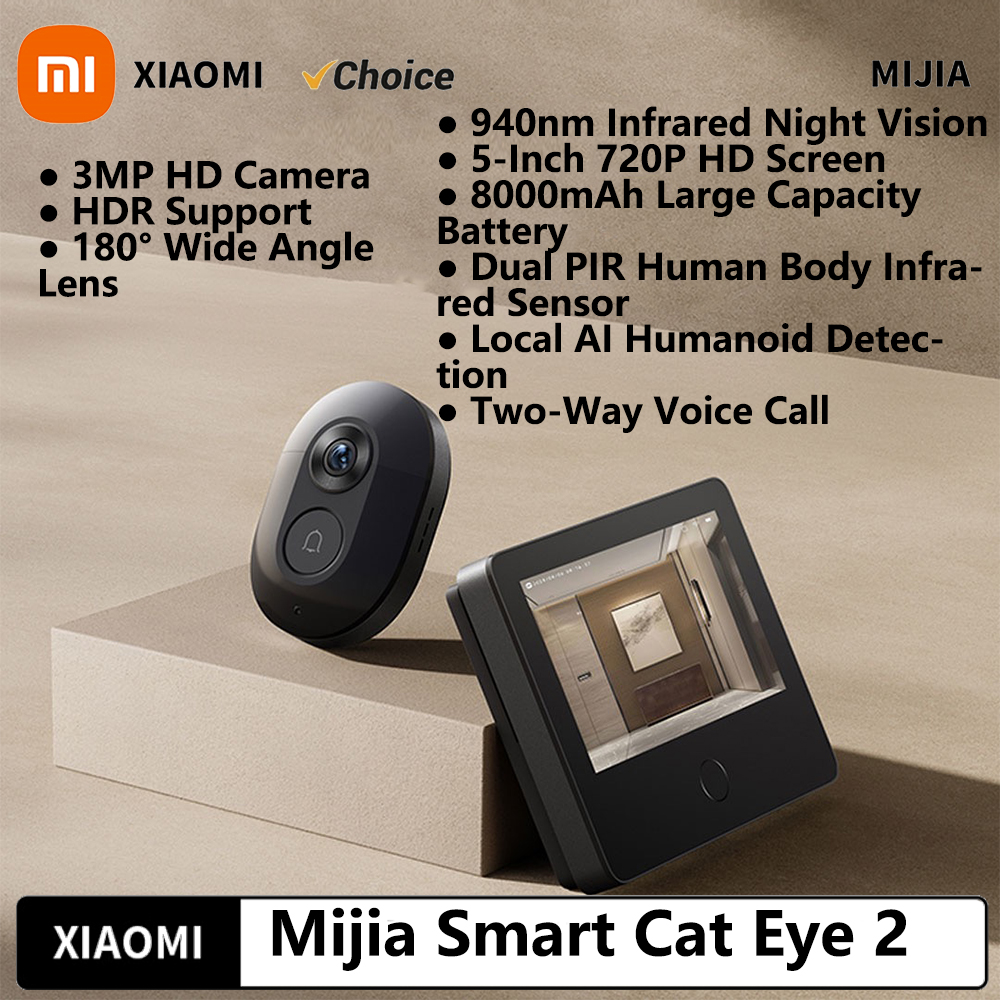 Xiaomi Smart Cat eye 2 WiFi Wi - Smart Doorbell Wired ulasan dan harga