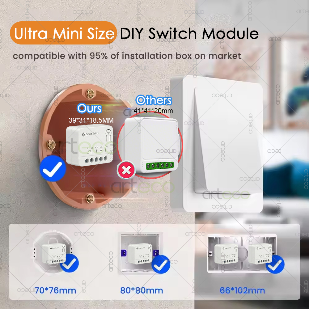 10A Zigbee Mini Smart Switch M - Diy Home Automation Controller ulasan dan harga